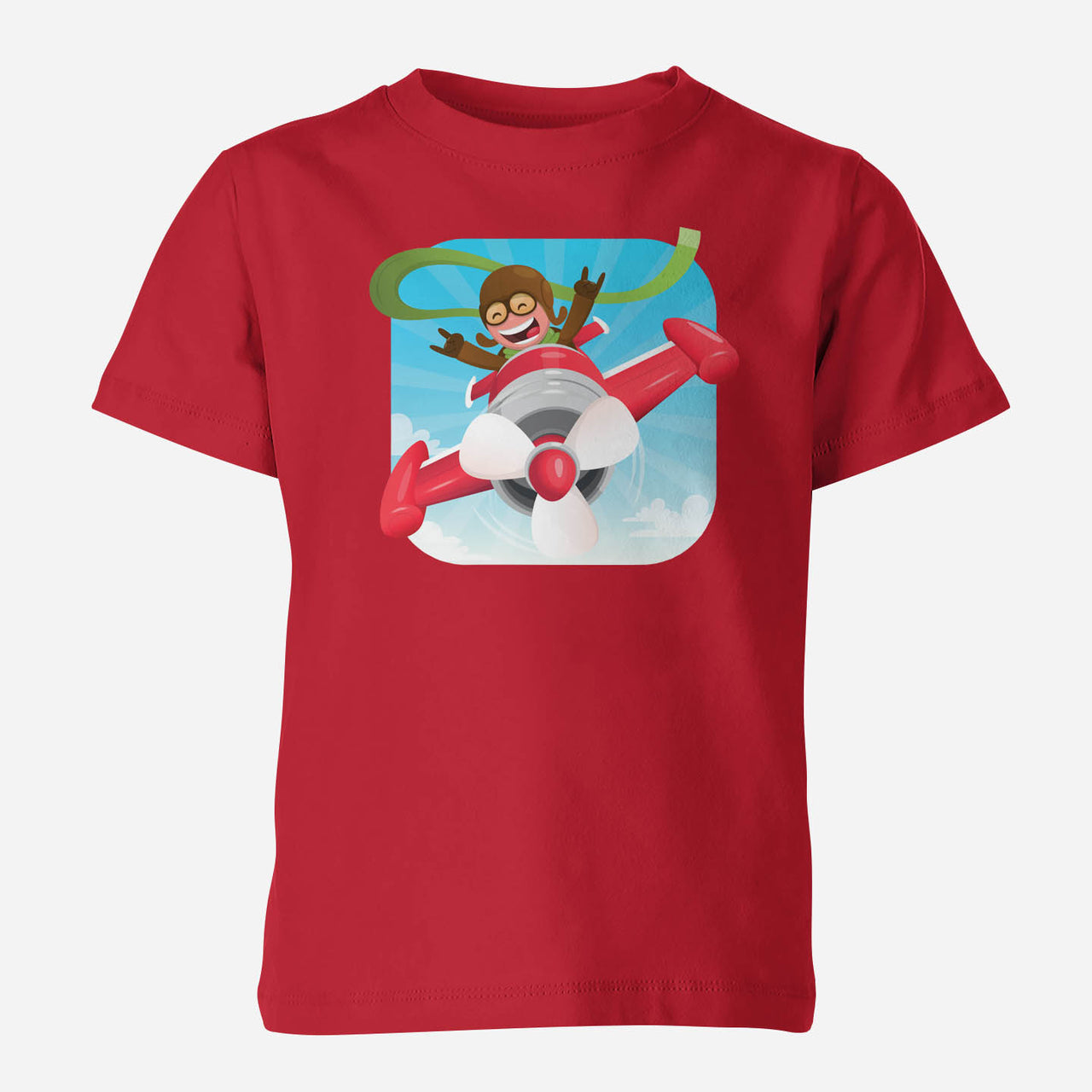 Happy Pilot Designed Children T-Shirts