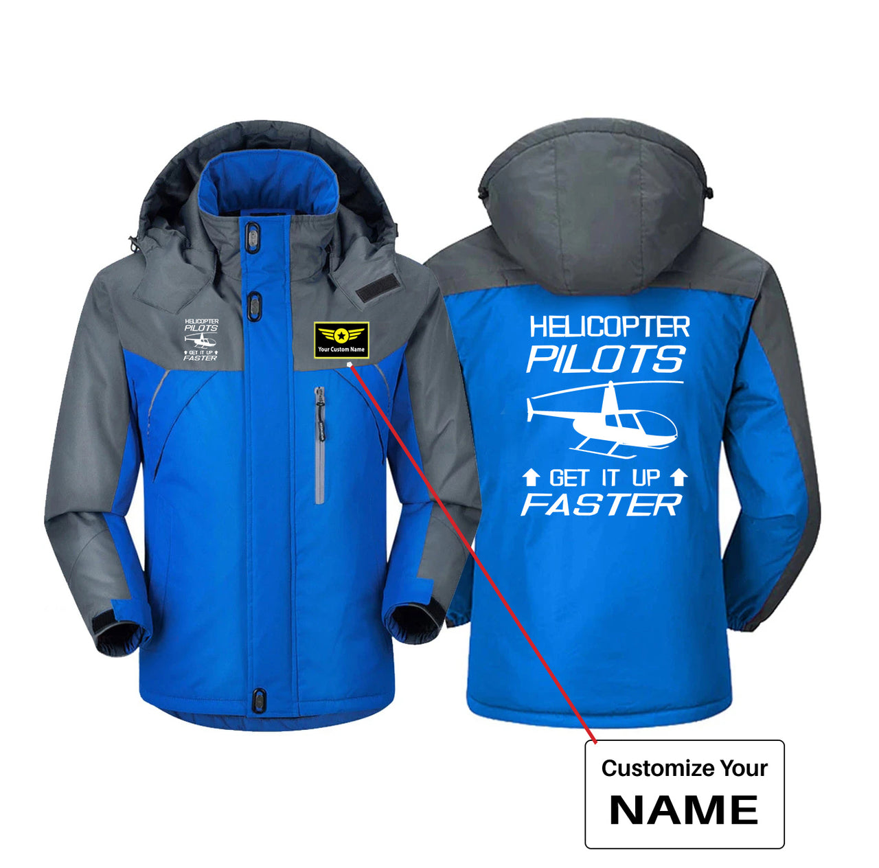 Helicopter Pilots Get It Up Faster Designed Thick Winter Jackets