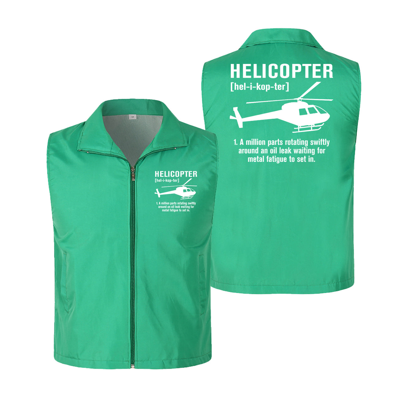 Helicopter [Noun] Designed Thin Style Vests