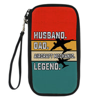 Thumbnail for Husband & Dad & Aircraft Mechanic & Legend Designed Travel Cases & Wallets