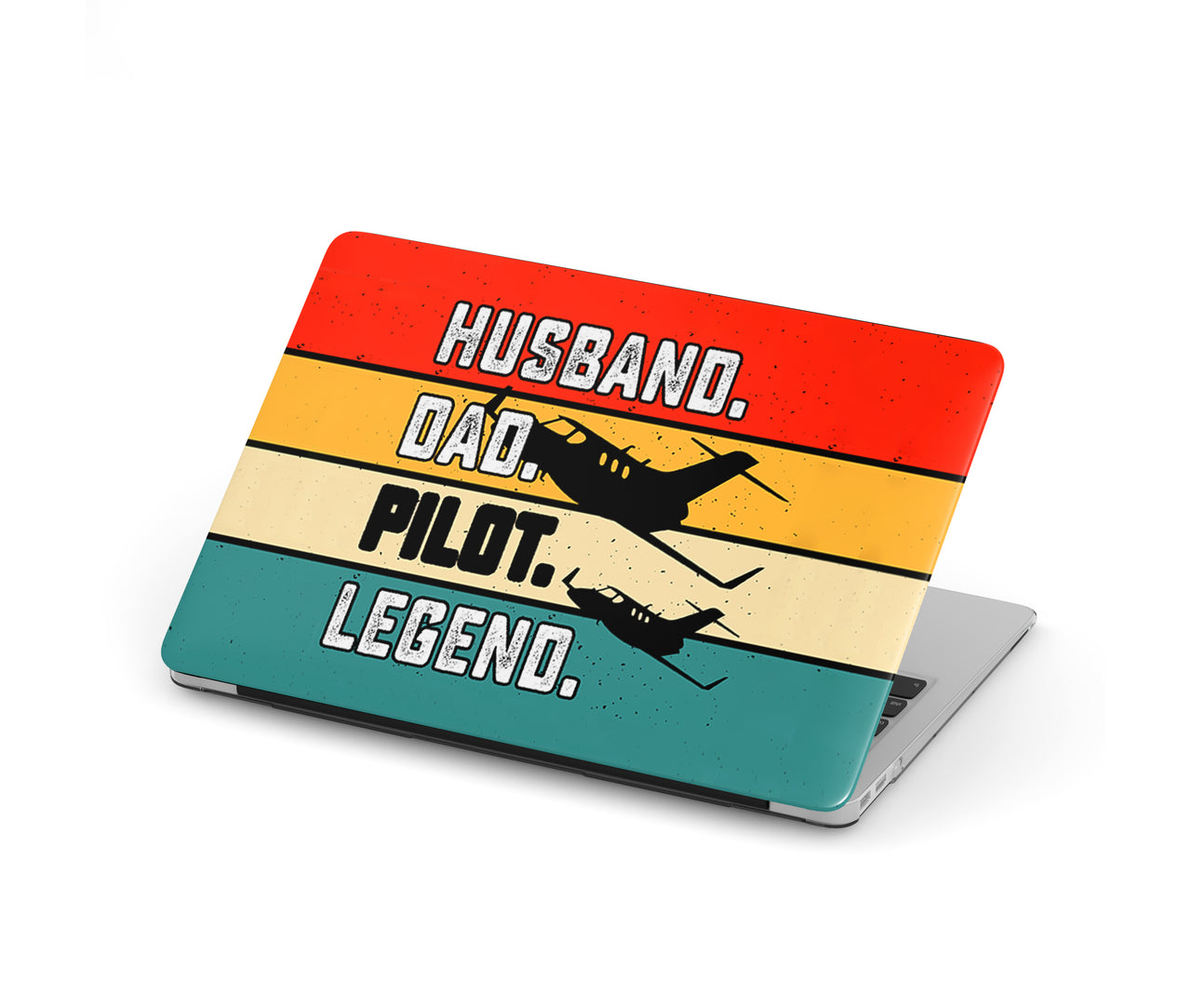 Husband & Dad & Pilot & Legend Designed Macbook Cases