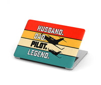 Thumbnail for Husband & Dad & Pilot & Legend Designed Macbook Cases