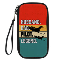 Thumbnail for Husband & Dad & Pilot & Legend Designed Travel Cases & Wallets