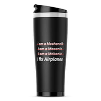 Thumbnail for I Fix Airplanes Designed Travel Mugs
