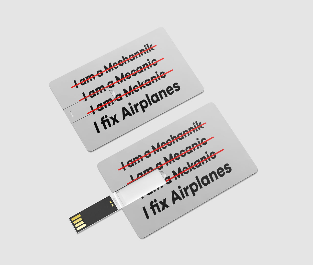 I Fix Airplanes Designed USB Cards