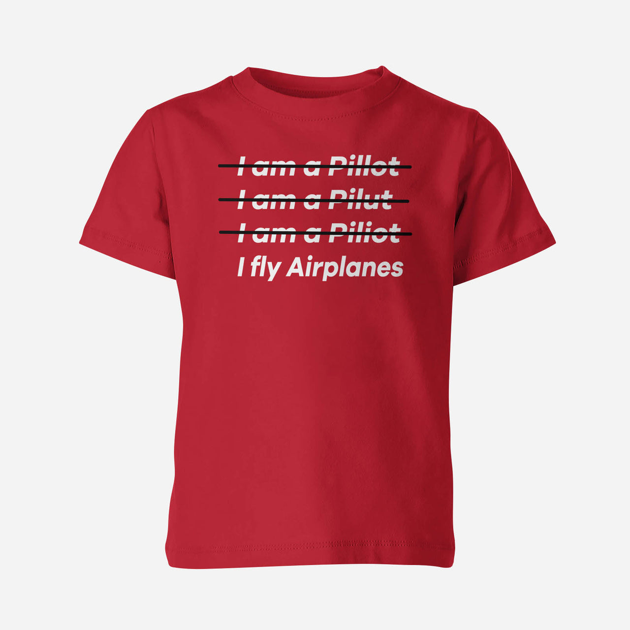 I Fly Airplanes Designed Children T-Shirts