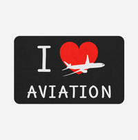 Thumbnail for I Love Aviation Designed Bath Mats