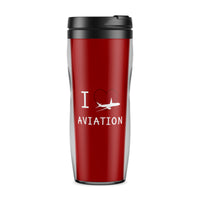 Thumbnail for I Love Aviation Designed Travel Mugs