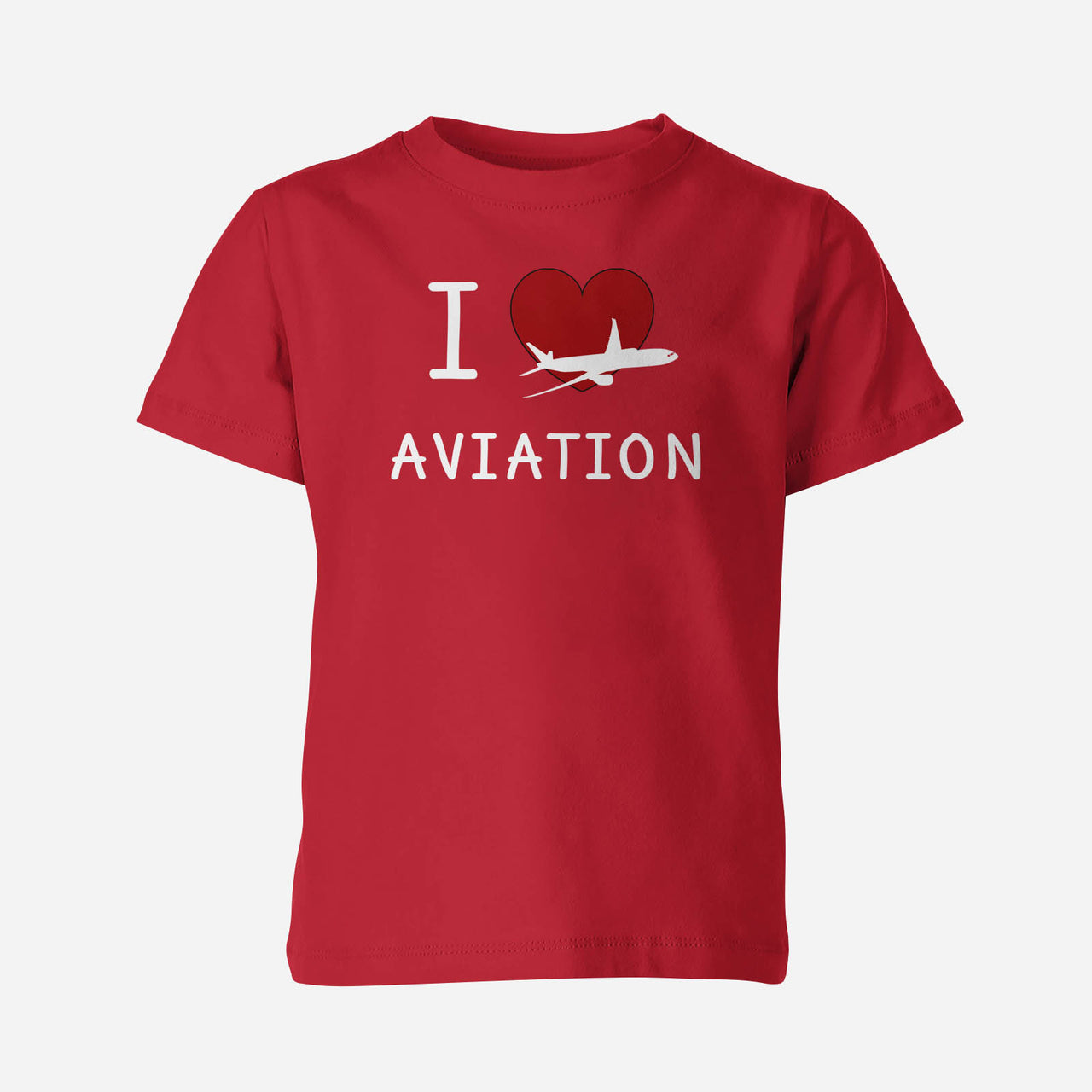 I Love Aviation Designed Children T-Shirts