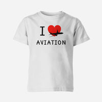 Thumbnail for I Love Aviation Designed Children T-Shirts