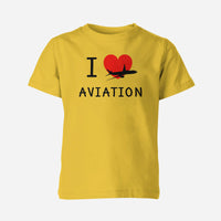 Thumbnail for I Love Aviation Designed Children T-Shirts