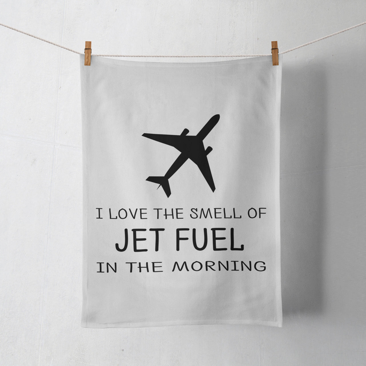 I Love The Smell Of Jet Fuel In The Morning Designed Towels