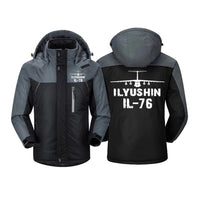 Thumbnail for ILyushin IL-76 & Plane Designed Thick Winter Jackets