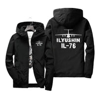 Thumbnail for ILyushin IL-76 & Plane Designed Windbreaker Jackets
