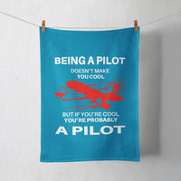Thumbnail for If You're Cool You're Probably a Pilot Designed Towels