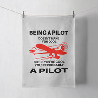 Thumbnail for If You're Cool You're Probably a Pilot Designed Towels