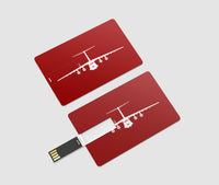 Thumbnail for Ilyushin IL-76 Silhouette Designed USB Cards