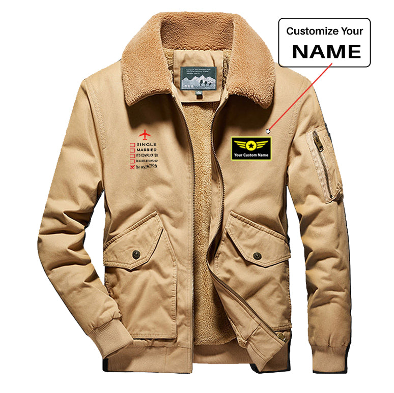 In Aviation Designed Thick Bomber Jackets