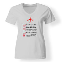 Thumbnail for In Aviation Designed V-Neck T-Shirts