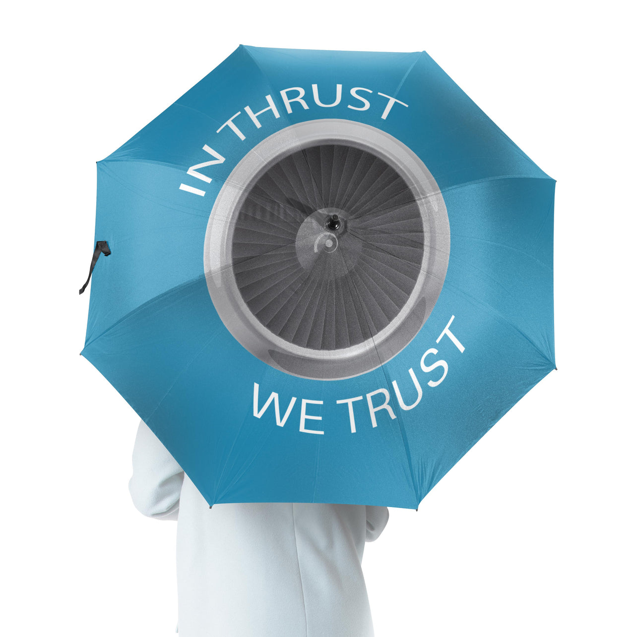 In Thrust We Trust Designed Umbrella