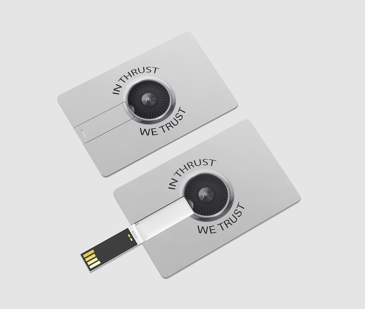 In Thrust We Trust Designed USB Cards