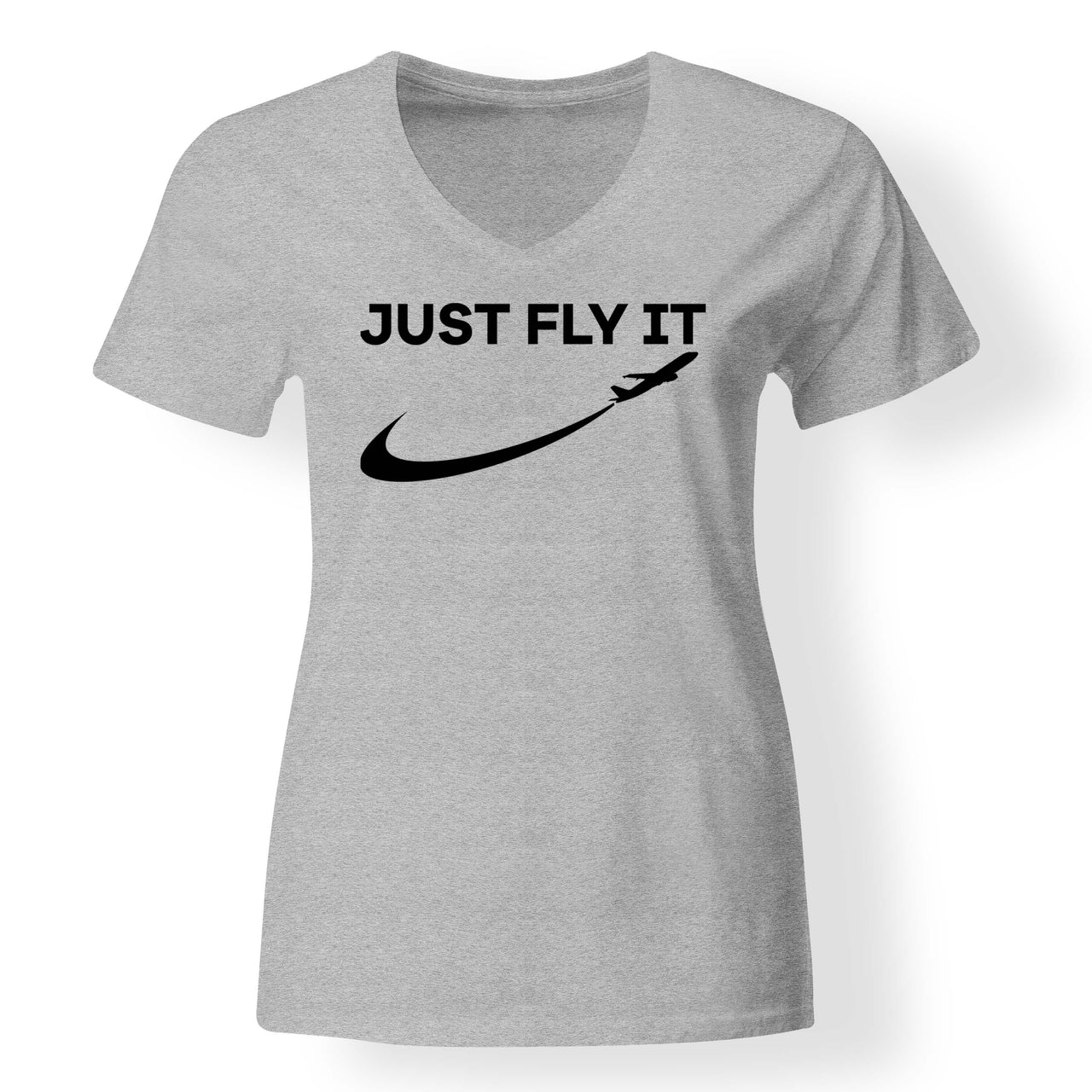 Just Fly It 2 Designed V-Neck T-Shirts