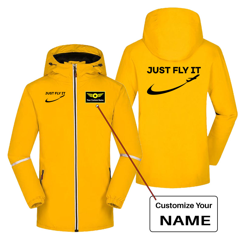 Just Fly It 2 Designed Rain Coats & Jackets