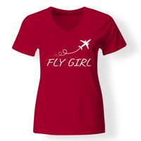 Thumbnail for Just Fly It & Fly Girl Designed V-Neck T-Shirts