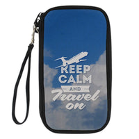 Thumbnail for Keep Calm and Travel On Designed Travel Cases & Wallets