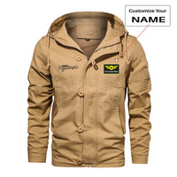 Thumbnail for Special Cessna Text Designed Cotton Jackets