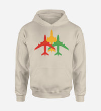 Thumbnail for Colourful 3 Airplanes Designed Hoodies