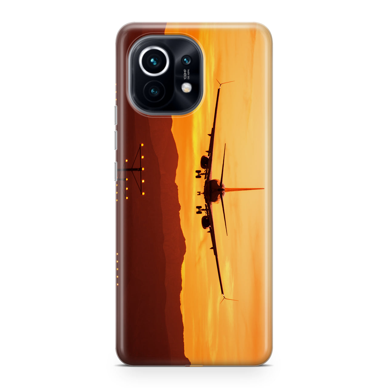 Landing Aircraft During Sunset Designed Xiaomi Cases