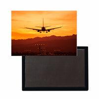 Thumbnail for Landing Aircraft During Sunset Designed Magnets