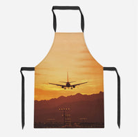 Thumbnail for Landing Aircraft During Sunset Designed Kitchen Aprons