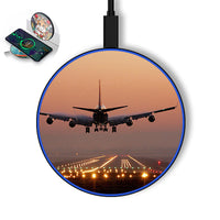 Thumbnail for Landing Boeing 747 During Sunset Designed Wireless Chargers