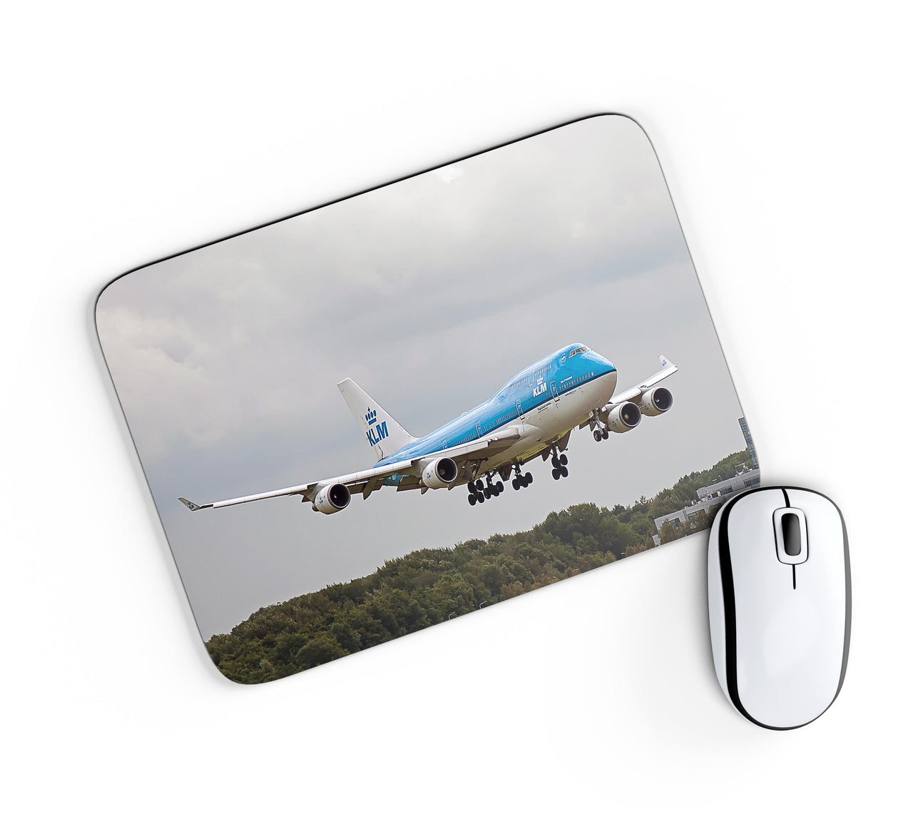 Landing KLM's Boeing 747 Designed Mouse Pads