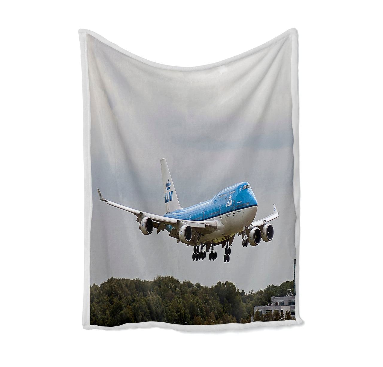 Landing KLM's Boeing 747 Designed Bed Blankets & Covers