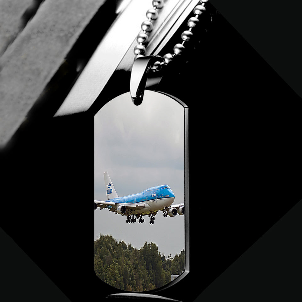 Landing KLM's Boeing 747 Designed Metal Necklaces