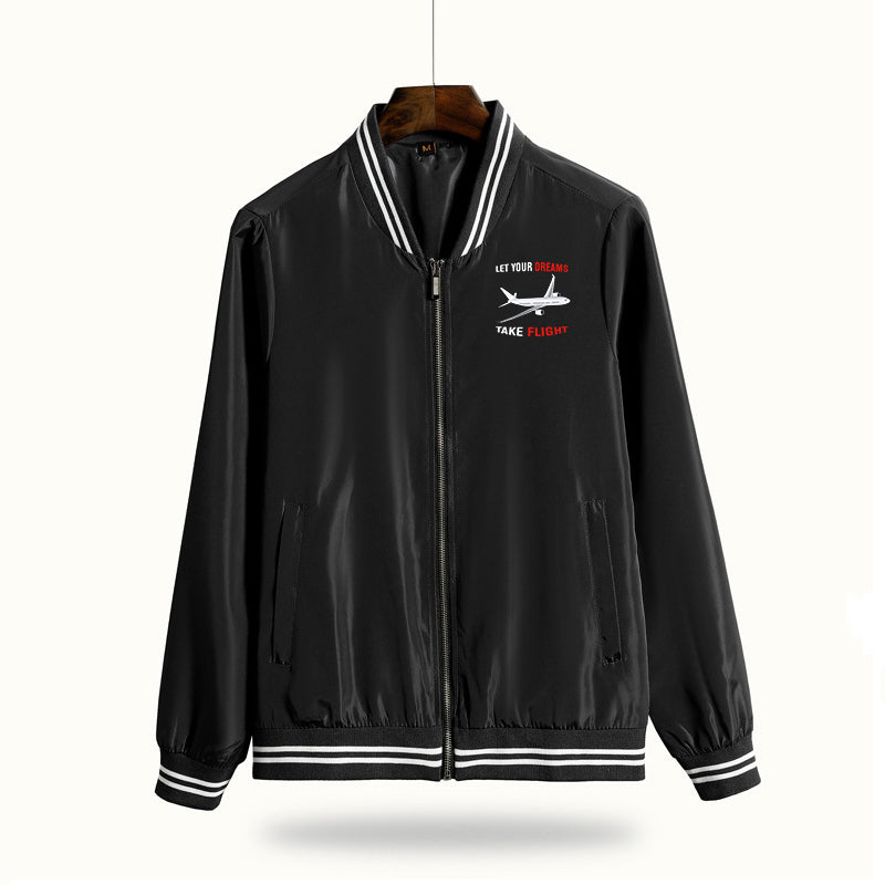 Let Your Dreams Take Flight Designed Thin Spring Jackets