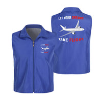 Thumbnail for Let Your Dreams Take Flight Designed Thin Style Vests