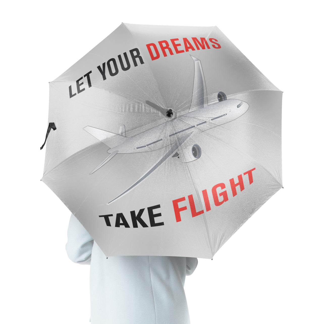 Let Your Dreams Take Flight Designed Umbrella