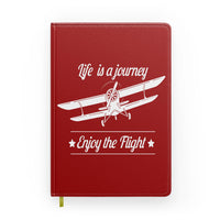 Thumbnail for Life is a journey Enjoy the Flight Designed Notebooks