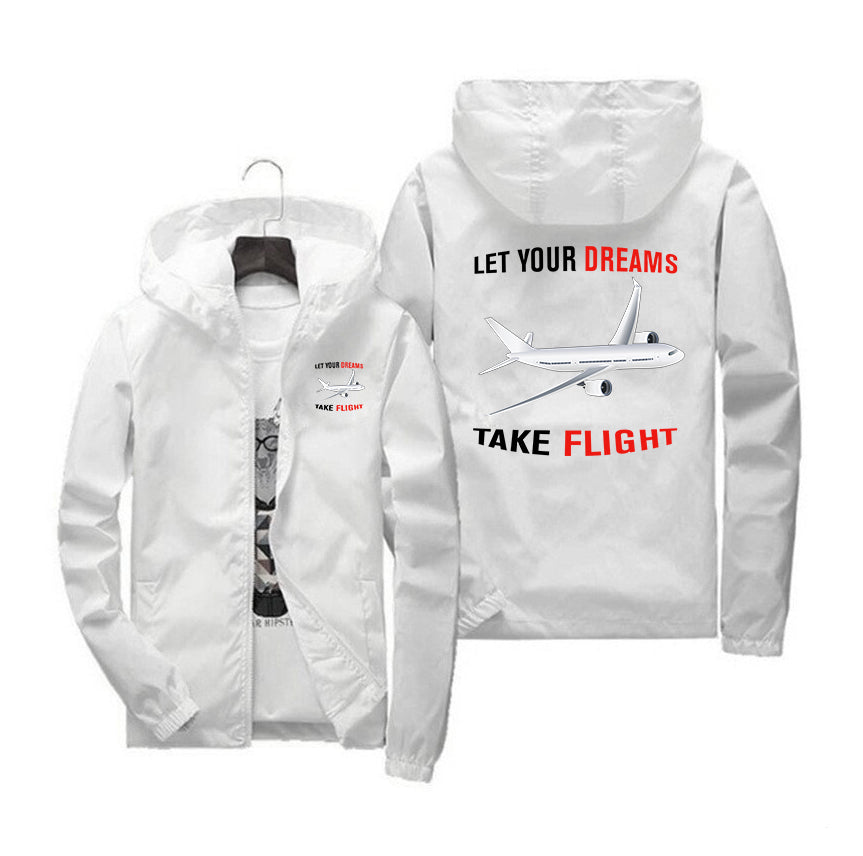 Let Your Dreams Take Flight Designed Windbreaker Jackets