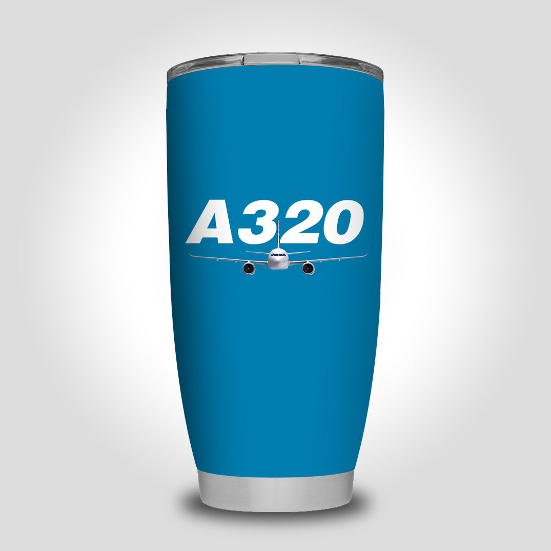 Super Airbus A320 Designed Tumbler Travel Mugs