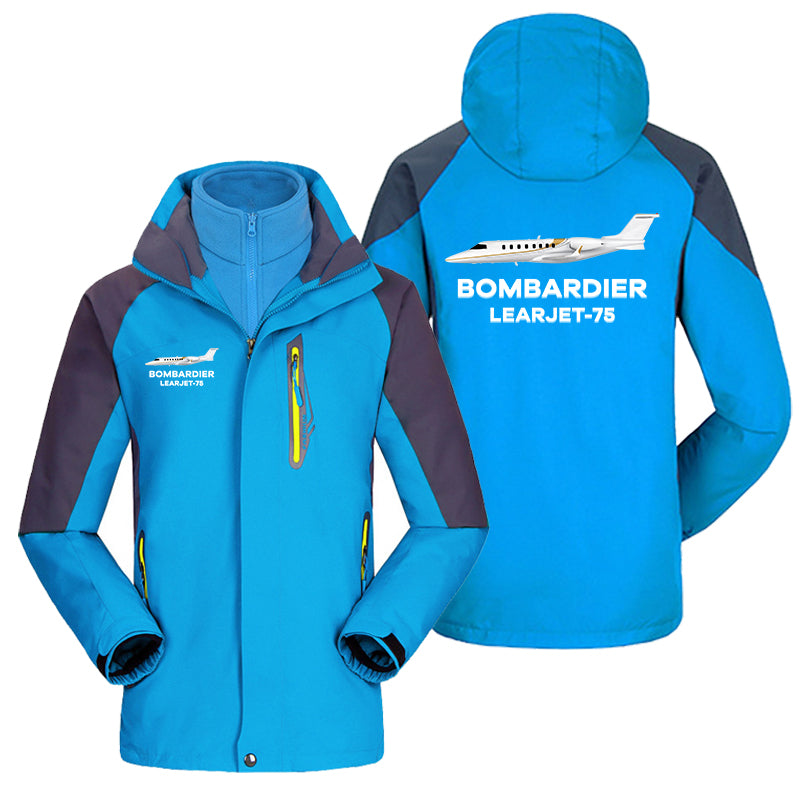 The Bombardier Learjet 75 Designed Thick Skiing Jackets
