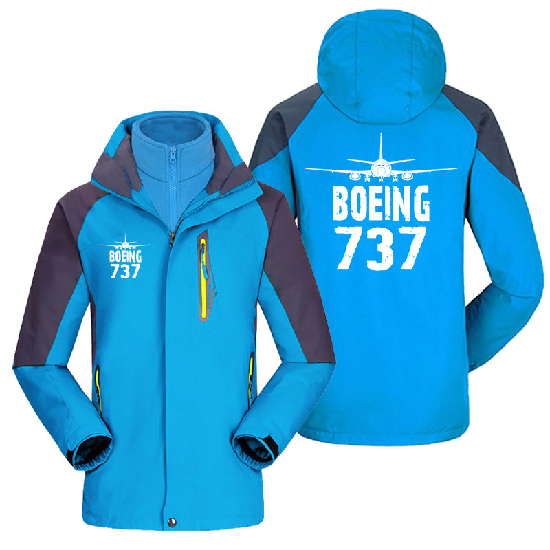 Boeing 737 & Plane Designed Thick Skiing Jackets