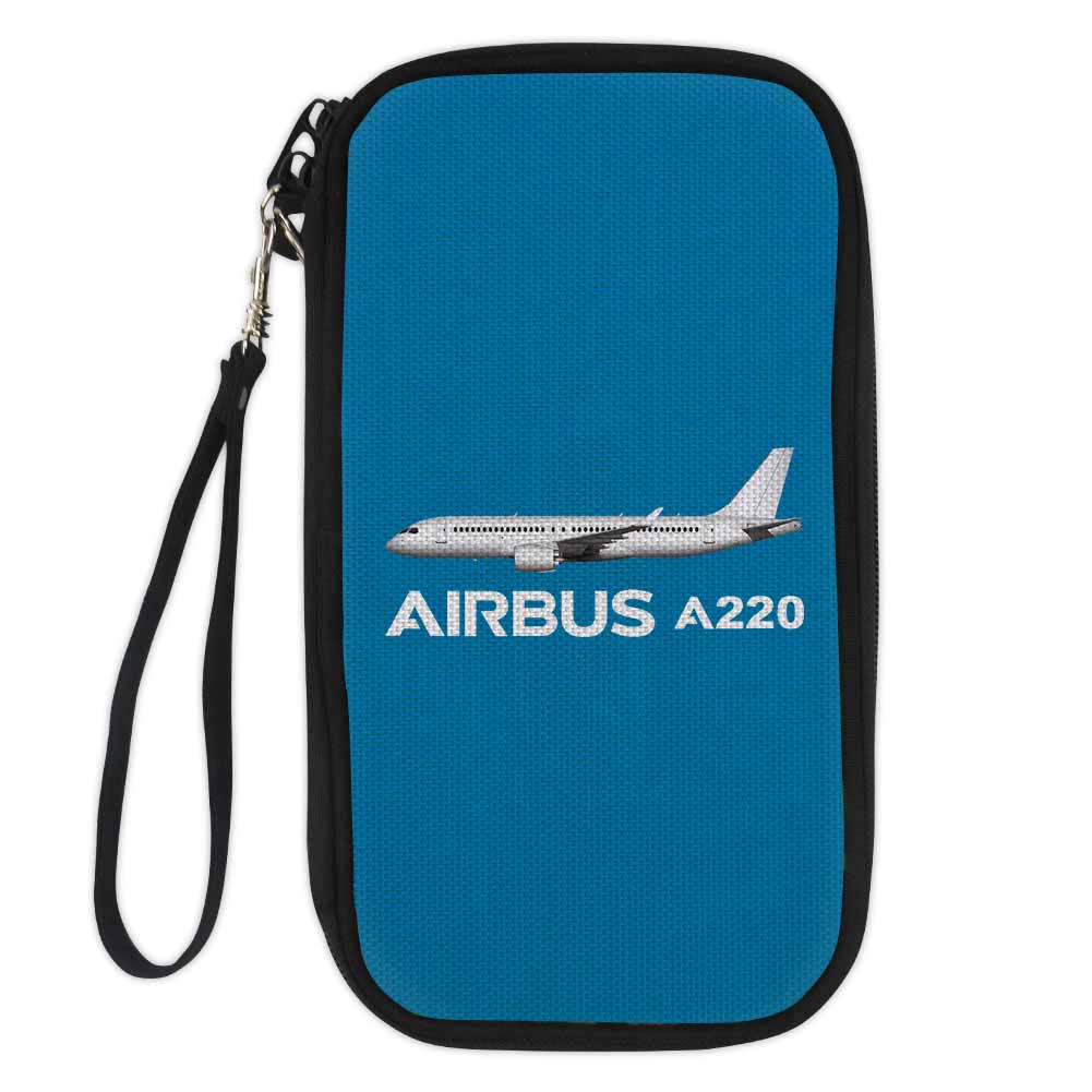 The Airbus A220 Designed Travel Cases & Wallets