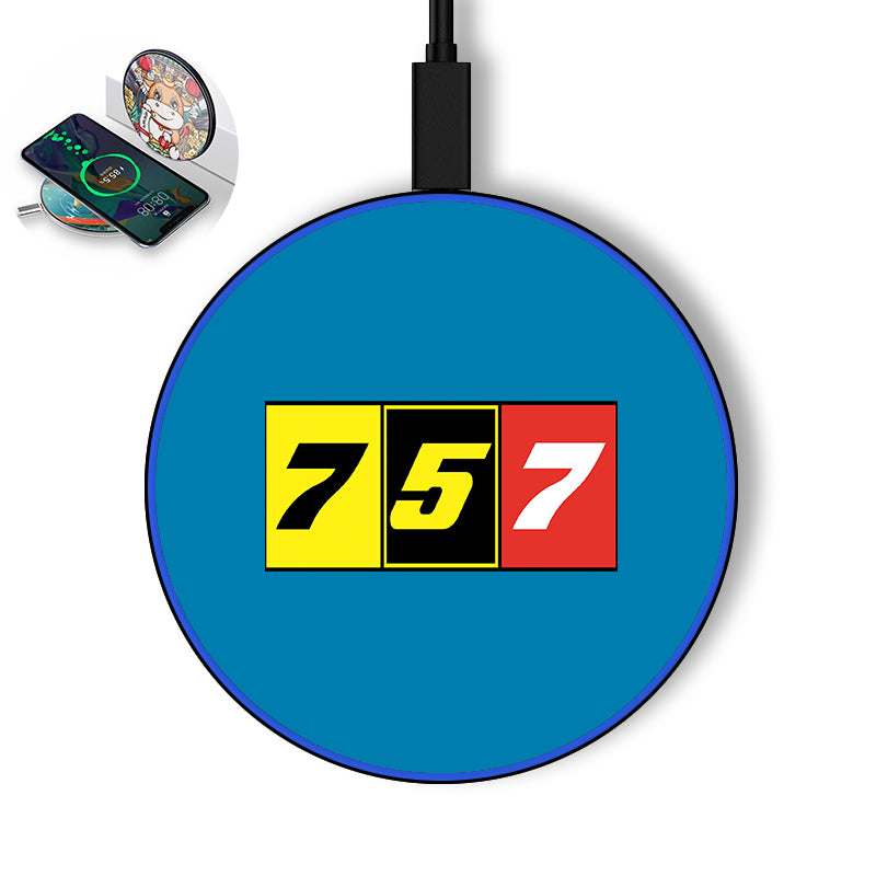 Flat Colourful 757 Designed Wireless Chargers