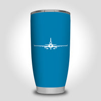 Thumbnail for McDonnell Douglas MD-11 Silhouette Plane Designed Tumbler Travel Mugs