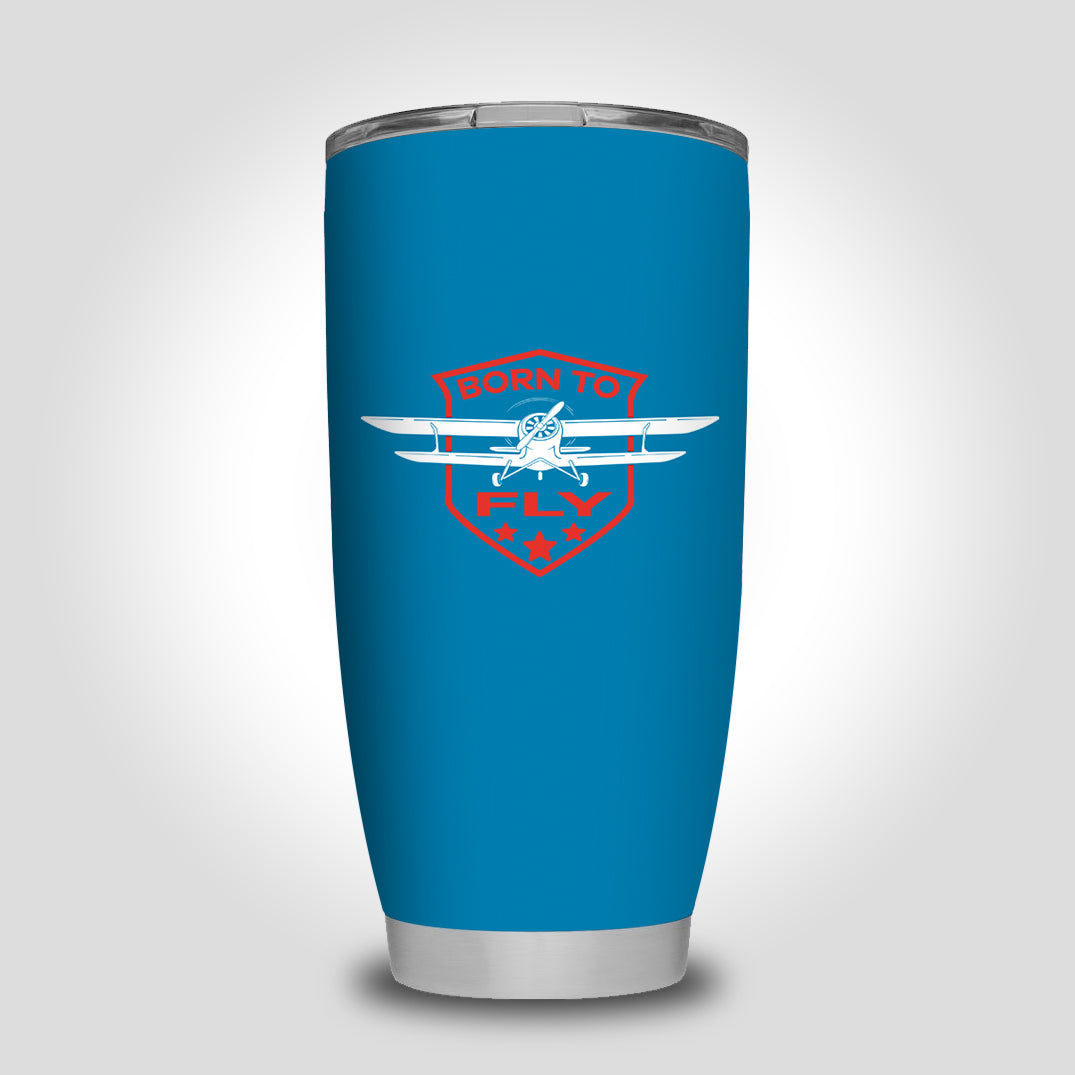 Super Born To Fly Designed Tumbler Travel Mugs